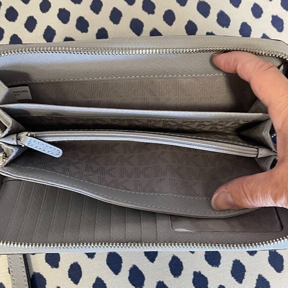 Michael Kors Gray Continental Wallet - Picture 5 of 7